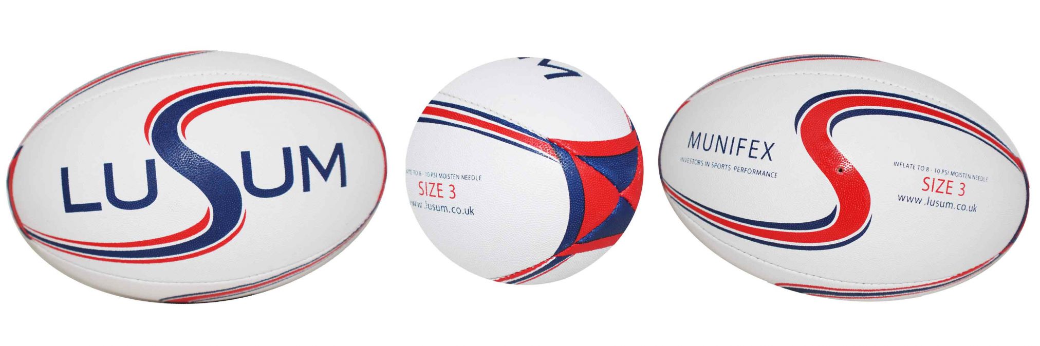 Size 3 Lusum Munifex Rugby Balls