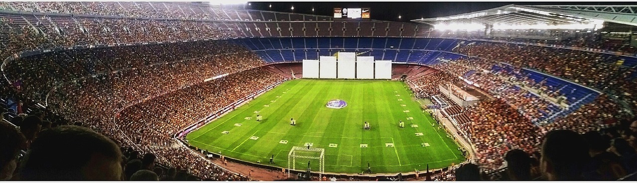 Barcelona Camp Nou one of the Largest European Football Stadiums